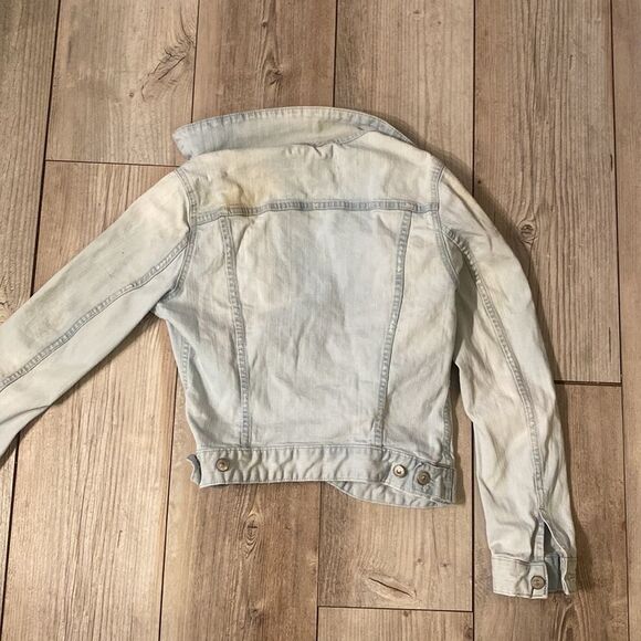 H & M Size 8 Jean Jacket Light Washed - Picture 7 of 7